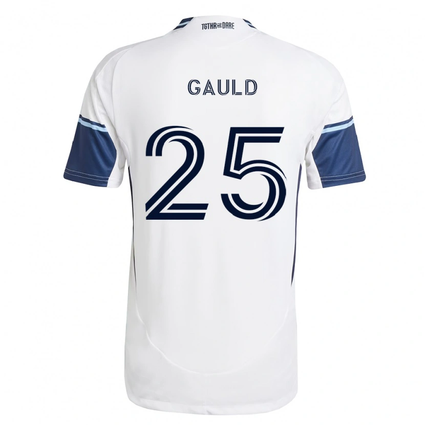 Danxen Homme Maillot Ryan Gauld #25 Blanc Bleu Royal Tenues Domicile 2026/27 T-Shirt