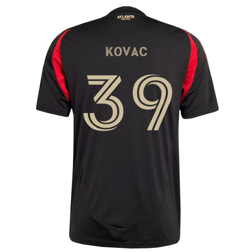 Danxen Homme Maillot Arif Kovac #39 Noir Rouge Tenues Domicile 2026/27 T-Shirt