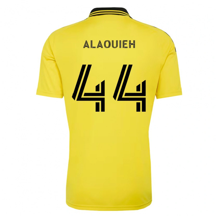 Danxen Homme Maillot Anthony Alaouieh #44 Jaune Noir Tenues Domicile 2026/27 T-Shirt