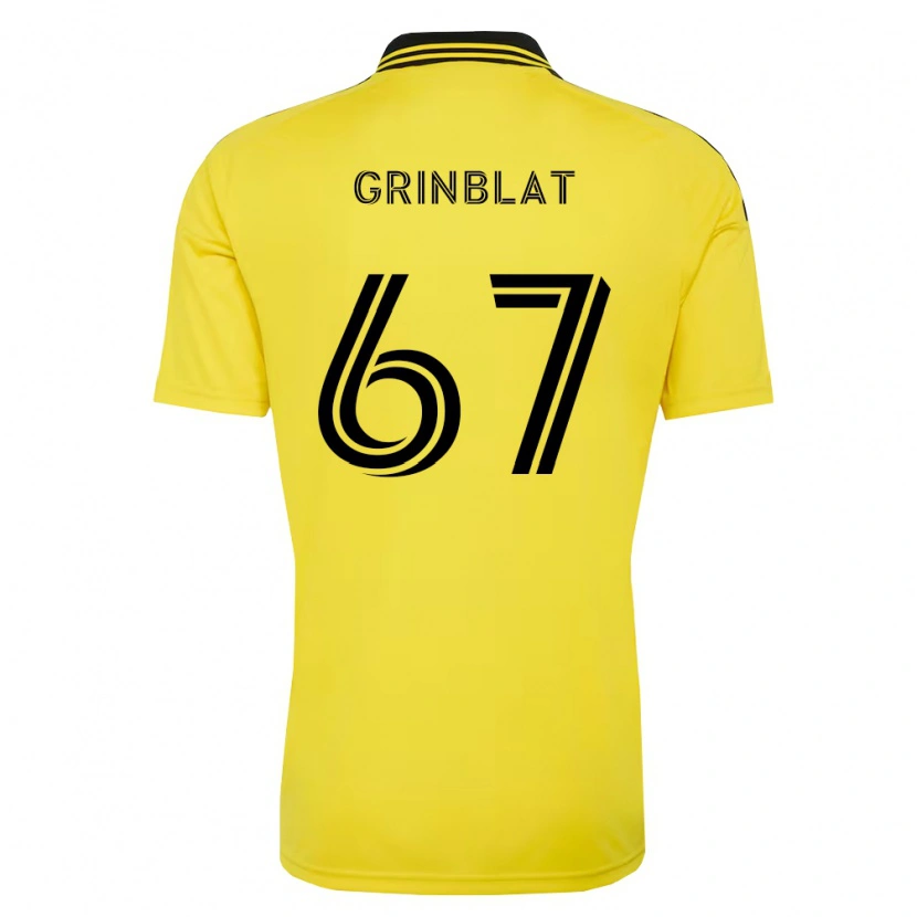 Danxen Homme Maillot Artem Grinblat #67 Jaune Noir Tenues Domicile 2026/27 T-Shirt