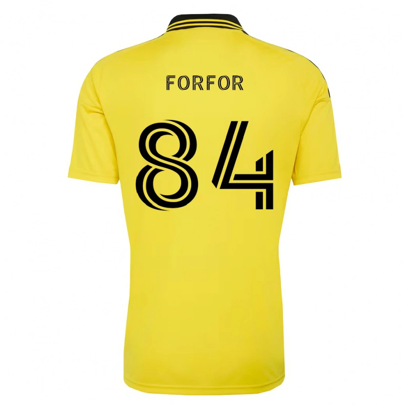 Danxen Homme Maillot Prince Forfor #84 Jaune Noir Tenues Domicile 2026/27 T-Shirt