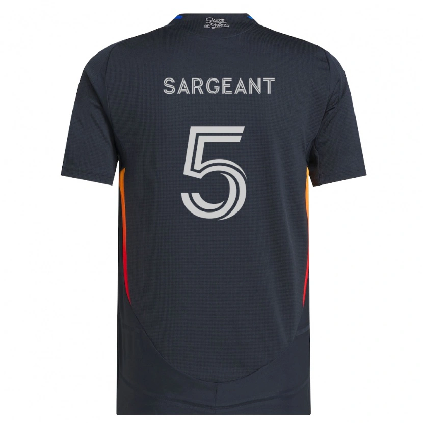 Danxen Homme Maillot Kieran Sargeant #5 Gris Foncé Rouge Tenues Domicile 2026/27 T-Shirt