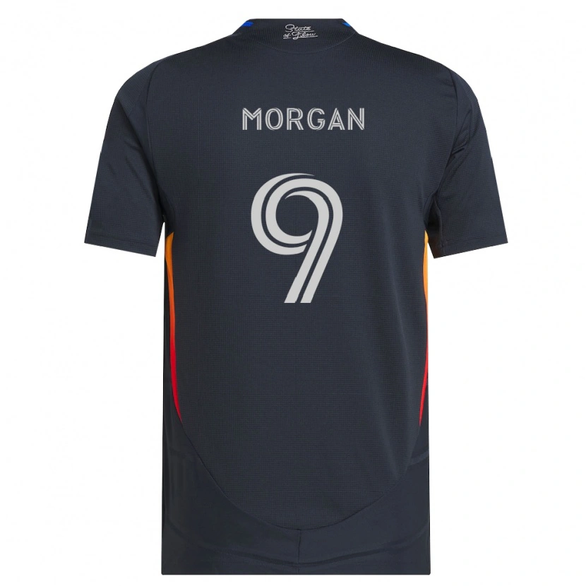 Danxen Homme Maillot Lewis Morgan #9 Gris Foncé Rouge Tenues Domicile 2026/27 T-Shirt