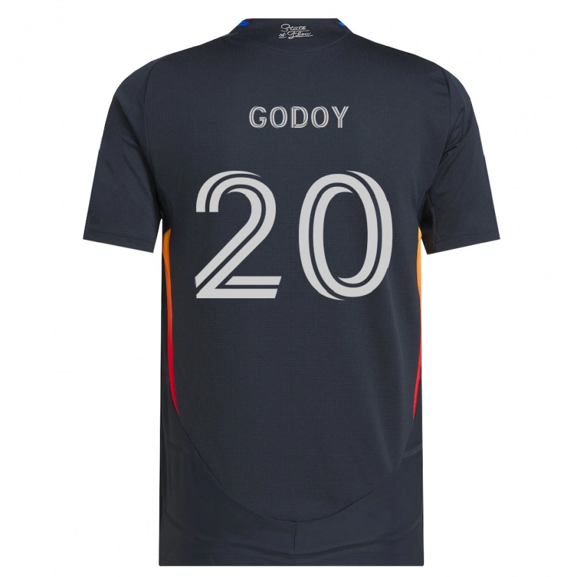 Danxen Homme Maillot Aníbal Godoy #20 Gris Foncé Rouge Tenues Domicile 2026/27 T-Shirt