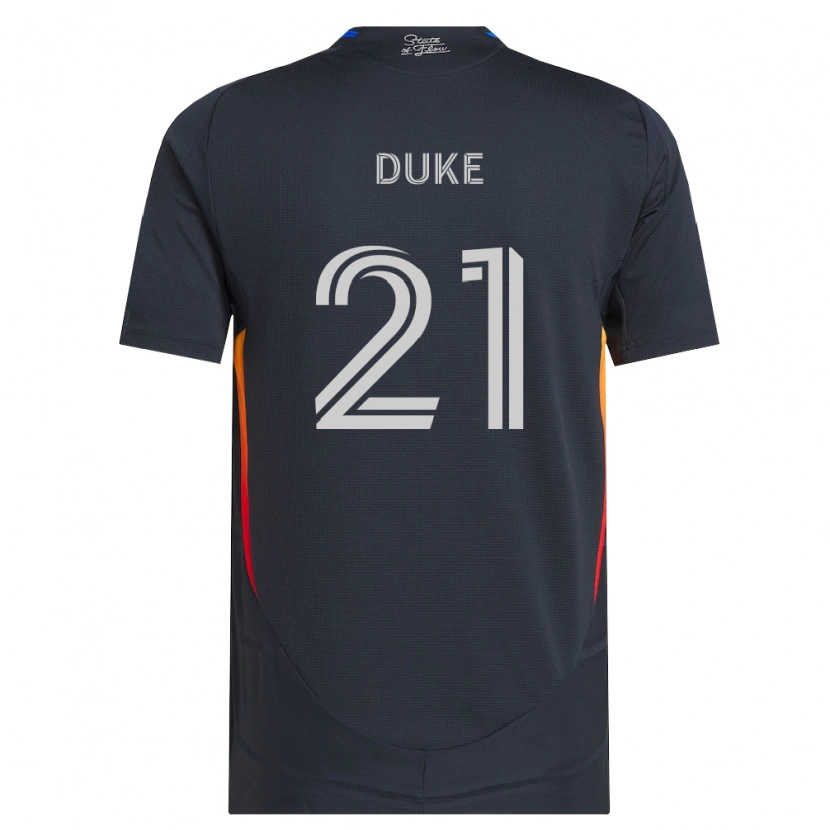 Danxen Homme Maillot Bryce Duke #21 Gris Foncé Rouge Tenues Domicile 2026/27 T-Shirt