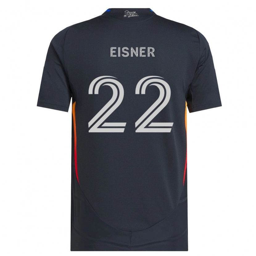 Danxen Homme Maillot Wilson Eisner #22 Gris Foncé Rouge Tenues Domicile 2026/27 T-Shirt