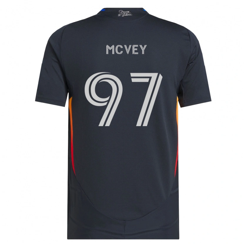 Danxen Homme Maillot Christopher Mcvey #97 Gris Foncé Rouge Tenues Domicile 2026/27 T-Shirt