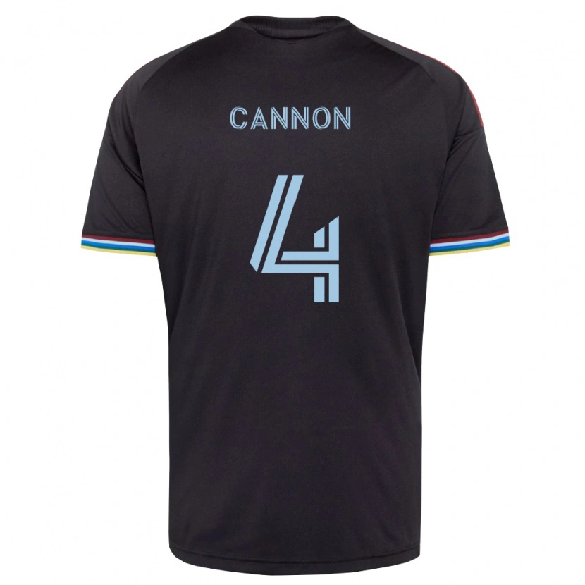 Danxen Homme Maillot Reggie Cannon #4 Noir Bleu Ciel Tenues Domicile 2026/27 T-Shirt