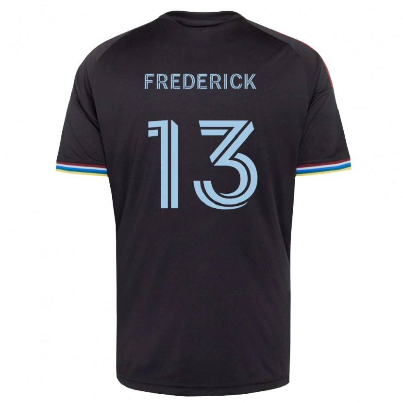 Danxen Homme Maillot Wayne Frederick #13 Noir Bleu Ciel Tenues Domicile 2026/27 T-Shirt