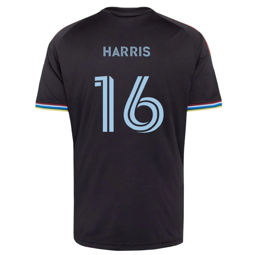 Danxen Homme Maillot Alex Harris #16 Noir Bleu Ciel Tenues Domicile 2026/27 T-Shirt