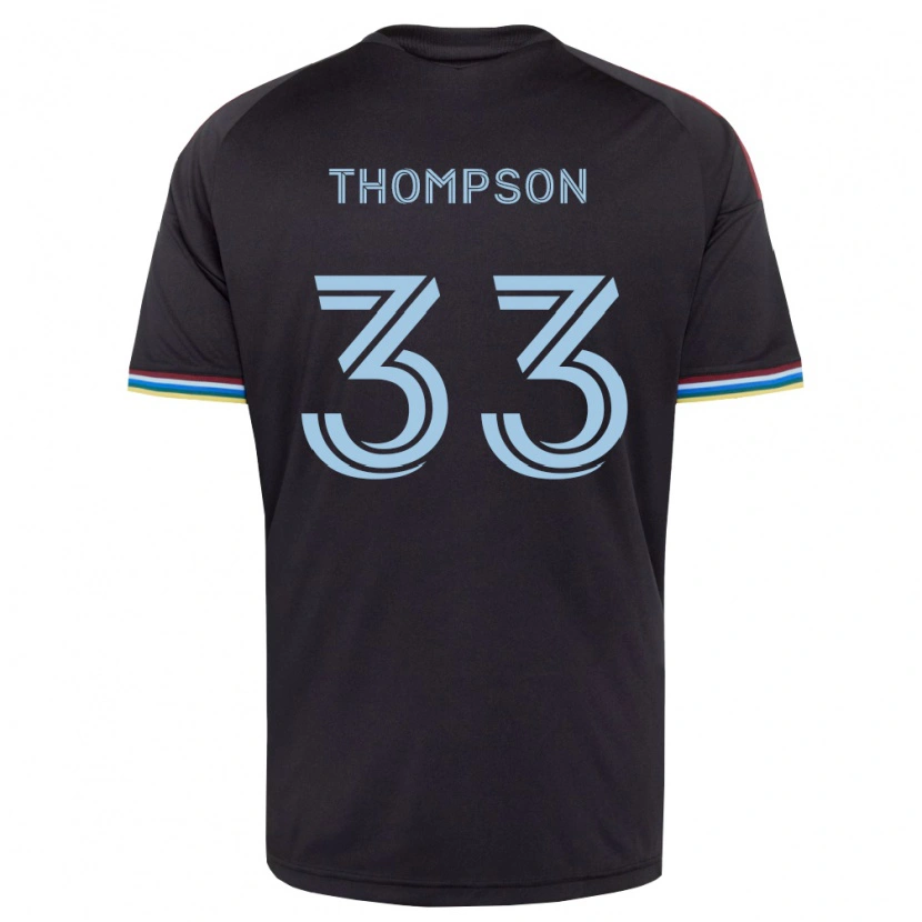 Danxen Homme Maillot Kosi Thompson #33 Noir Bleu Ciel Tenues Domicile 2026/27 T-Shirt