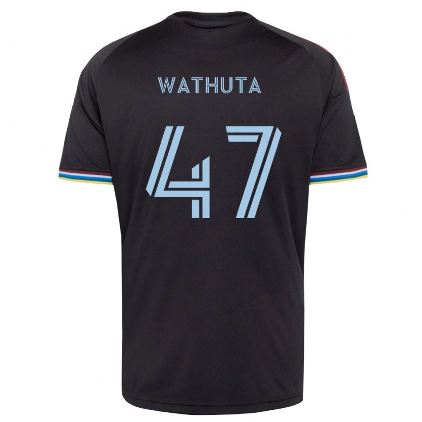 Danxen Homme Maillot Sydney Wathuta #47 Noir Bleu Ciel Tenues Domicile 2026/27 T-Shirt