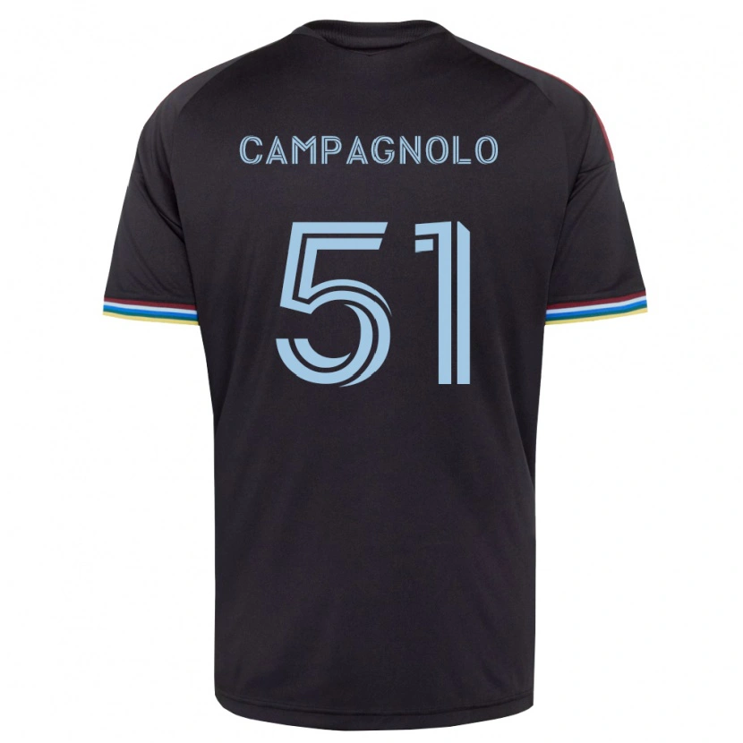 Danxen Homme Maillot Zackory Campagnolo #51 Noir Bleu Ciel Tenues Domicile 2026/27 T-Shirt