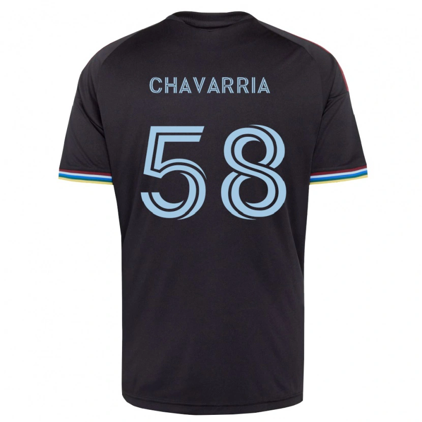 Danxen Homme Maillot Keith Chavarria #58 Noir Bleu Ciel Tenues Domicile 2026/27 T-Shirt