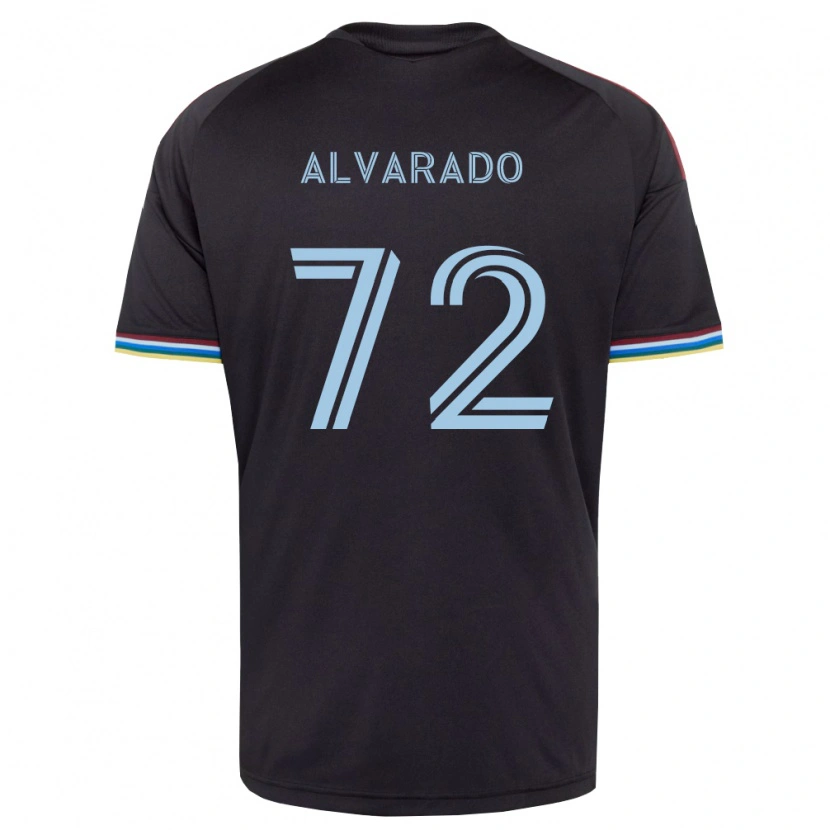 Danxen Homme Maillot Miguel Alvarado #72 Noir Bleu Ciel Tenues Domicile 2026/27 T-Shirt