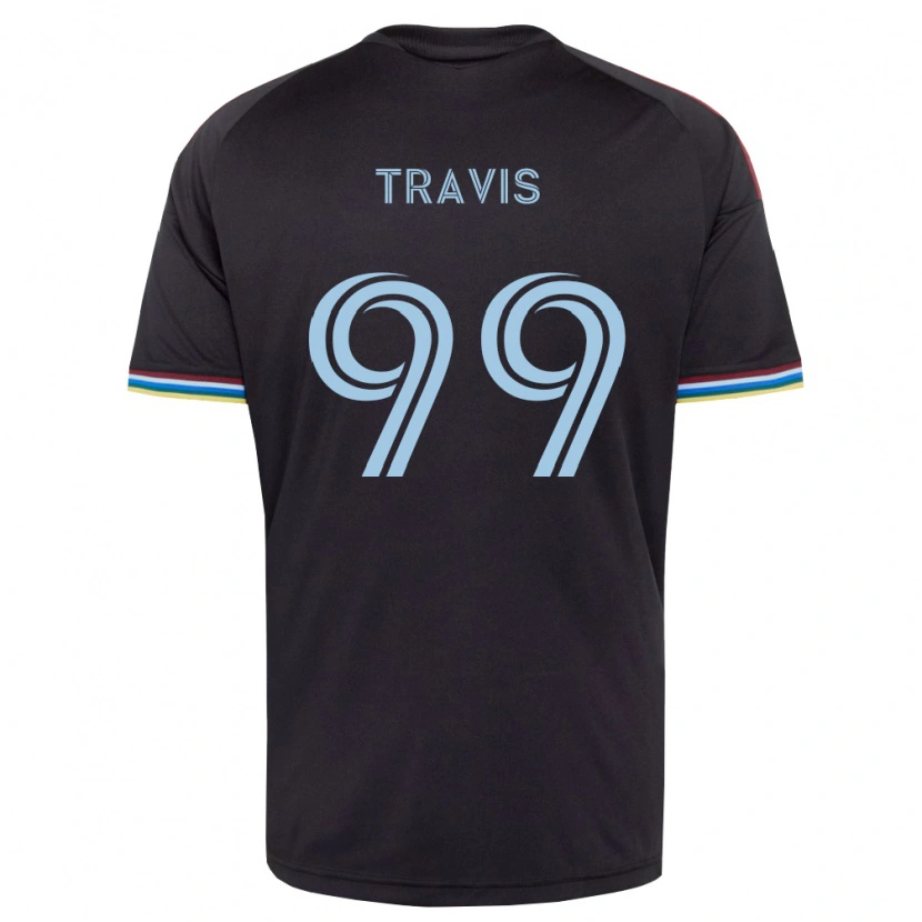 Danxen Homme Maillot Jackson Travis #99 Noir Bleu Ciel Tenues Domicile 2026/27 T-Shirt