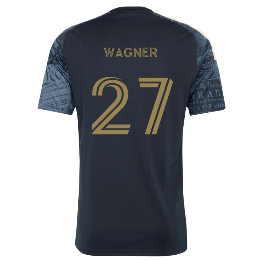 Danxen Homme Maillot Kai Wagner #27 Bleu Marine Marron Tenues Domicile 2026/27 T-Shirt
