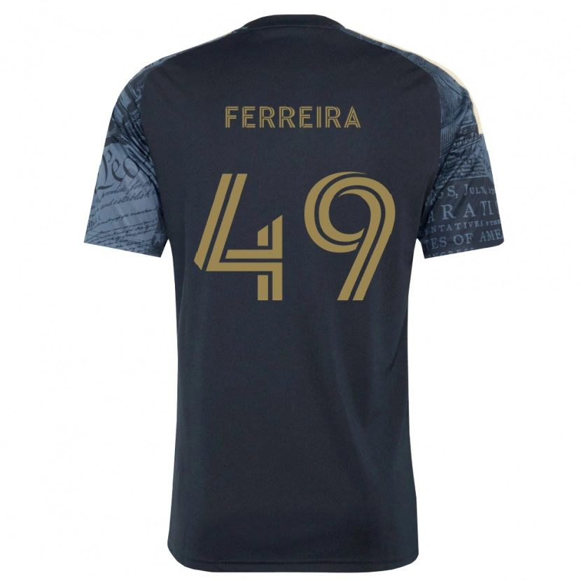 Danxen Homme Maillot Willyam Ferreira #49 Bleu Marine Marron Tenues Domicile 2026/27 T-Shirt