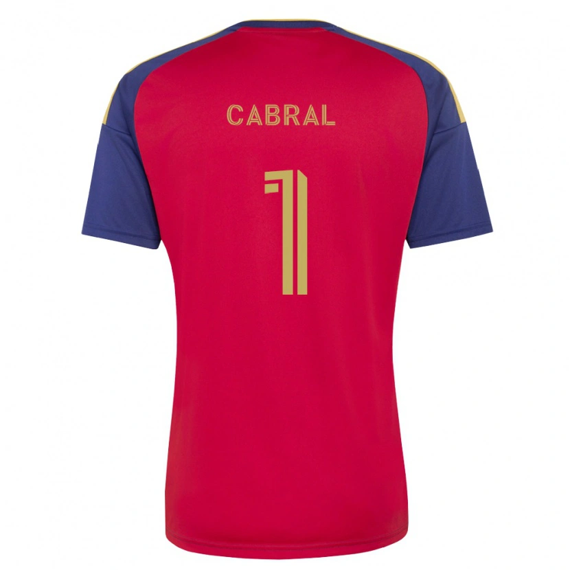 Danxen Homme Maillot Rafael Cabral #1 Bleu Royal Marron Rouge Tenues Domicile 2026/27 T-Shirt