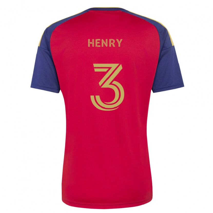 Danxen Homme Maillot Kobi Henry #3 Bleu Royal Marron Rouge Tenues Domicile 2026/27 T-Shirt