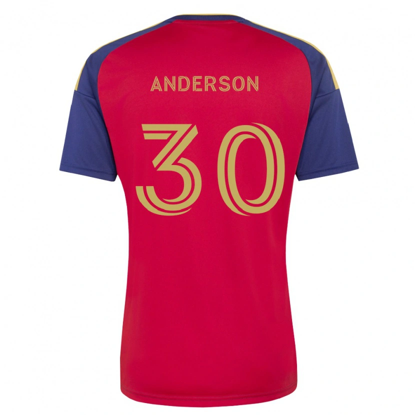 Danxen Homme Maillot Owen Anderson #30 Bleu Royal Marron Rouge Tenues Domicile 2026/27 T-Shirt