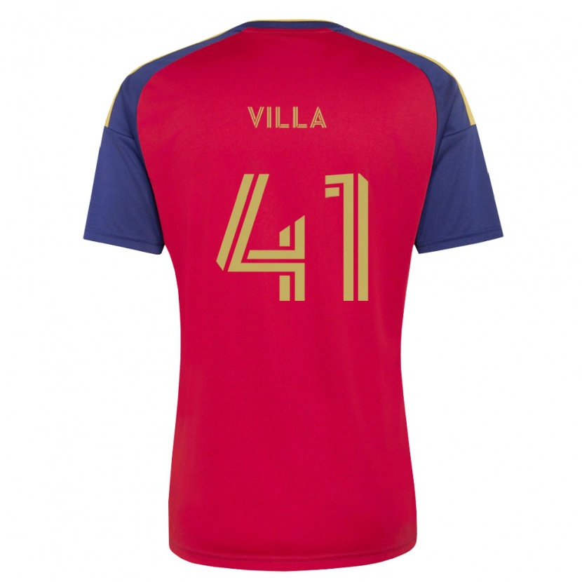 Danxen Homme Maillot Gio Villa #41 Bleu Royal Marron Rouge Tenues Domicile 2026/27 T-Shirt