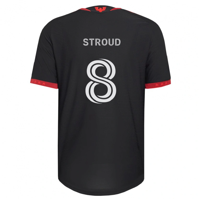 Danxen Homme Maillot Jared Stroud #8 Noir Blanc Rouge Tenues Domicile 2026/27 T-Shirt
