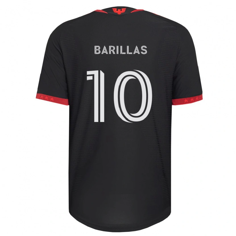 Danxen Homme Maillot Mayson Barillas #10 Noir Blanc Rouge Tenues Domicile 2026/27 T-Shirt
