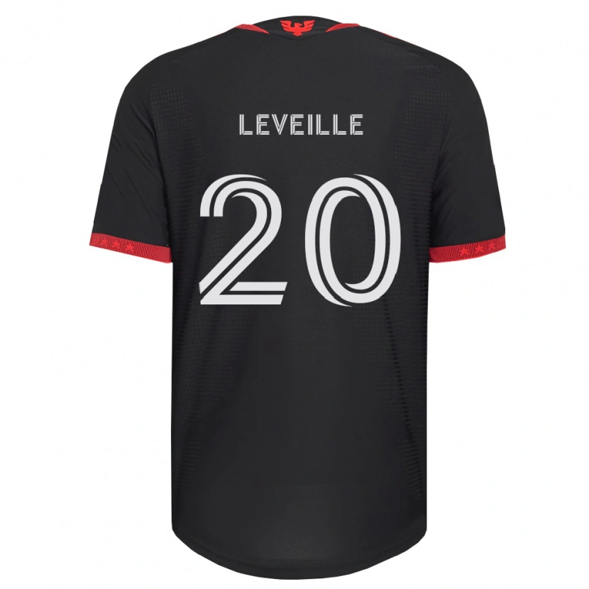 Danxen Homme Maillot Grant Leveille #20 Noir Blanc Rouge Tenues Domicile 2026/27 T-Shirt