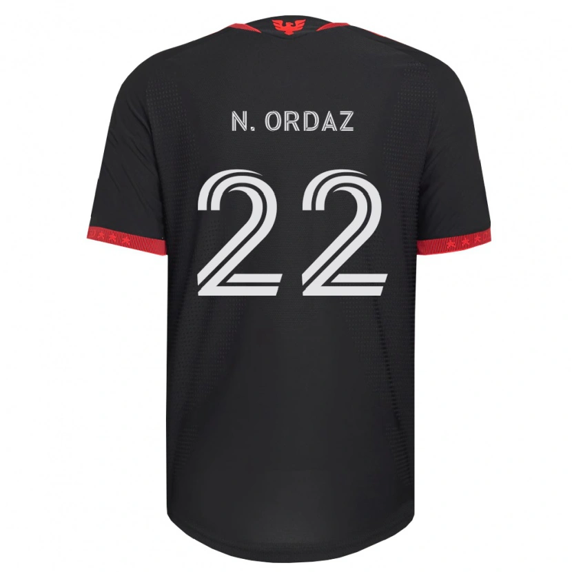Danxen Homme Maillot Nathan Ordaz #22 Noir Blanc Rouge Tenues Domicile 2026/27 T-Shirt