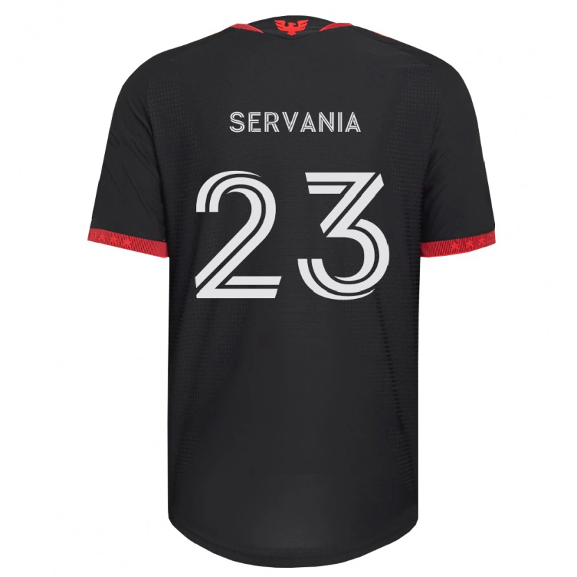 Danxen Homme Maillot Brandon Servania #23 Noir Blanc Rouge Tenues Domicile 2026/27 T-Shirt