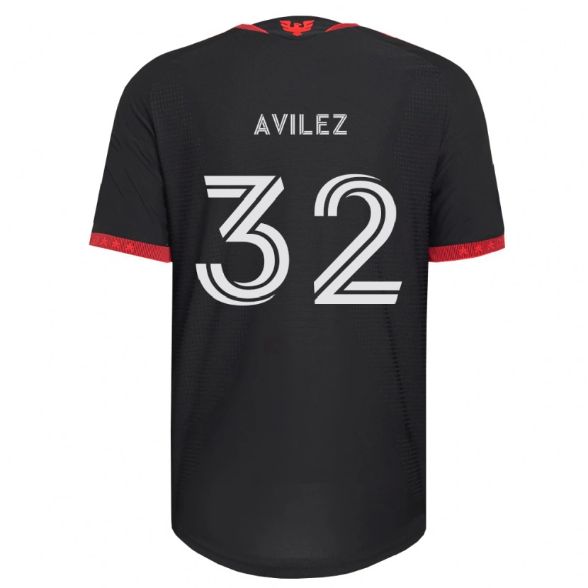 Danxen Homme Maillot Oscar Avilez #32 Noir Blanc Rouge Tenues Domicile 2026/27 T-Shirt