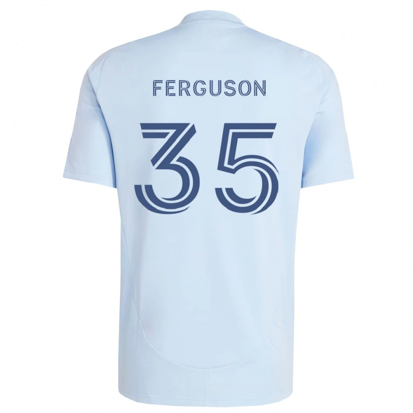 Danxen Homme Maillot Mitchell Ferguson #35 Bleu Clair Gris Clair Tenues Domicile 2026/27 T-Shirt