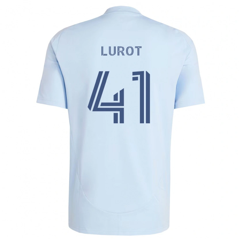 Danxen Homme Maillot Pierre Lurot #41 Bleu Clair Gris Clair Tenues Domicile 2026/27 T-Shirt