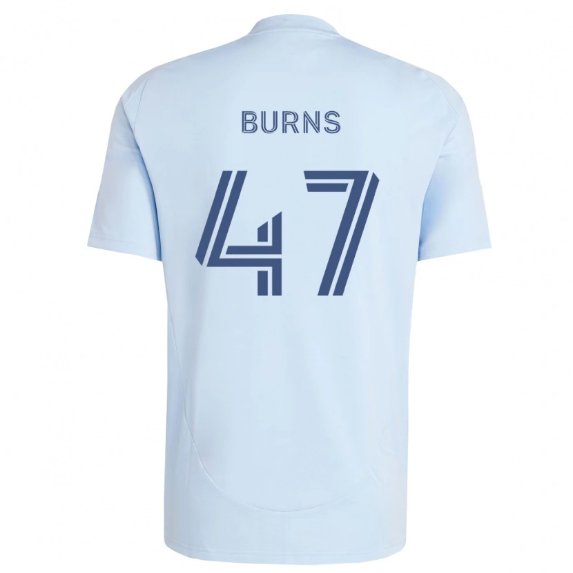 Danxen Homme Maillot Trevor Burns #47 Bleu Clair Gris Clair Tenues Domicile 2026/27 T-Shirt