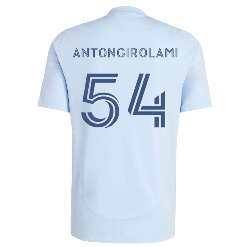 Danxen Homme Maillot Luca Antongirolami #54 Bleu Clair Gris Clair Tenues Domicile 2026/27 T-Shirt