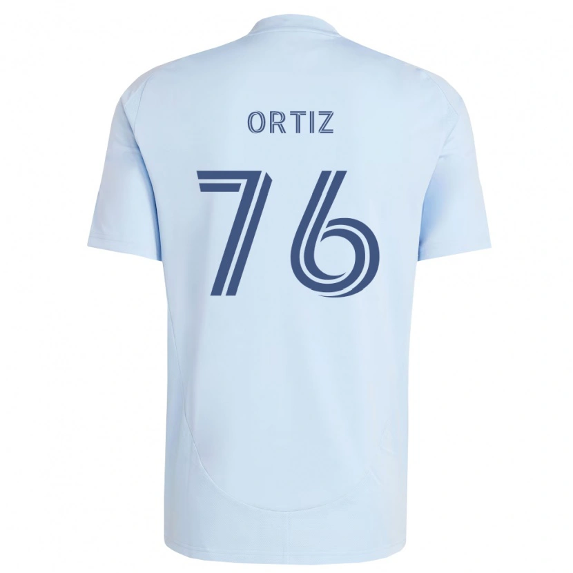 Danxen Homme Maillot Johann Ortiz #76 Bleu Clair Gris Clair Tenues Domicile 2026/27 T-Shirt