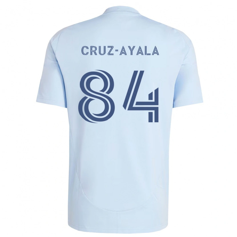 Danxen Homme Maillot Luis Cruz-Ayala #84 Bleu Clair Gris Clair Tenues Domicile 2026/27 T-Shirt