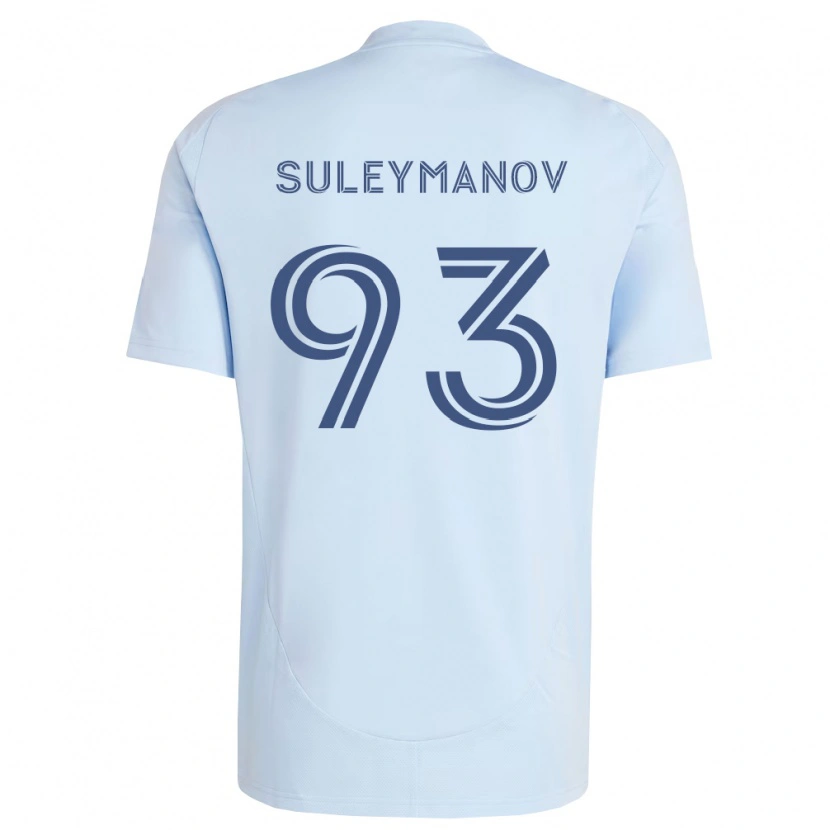 Danxen Homme Maillot Shapi Suleymanov #93 Bleu Clair Gris Clair Tenues Domicile 2026/27 T-Shirt
