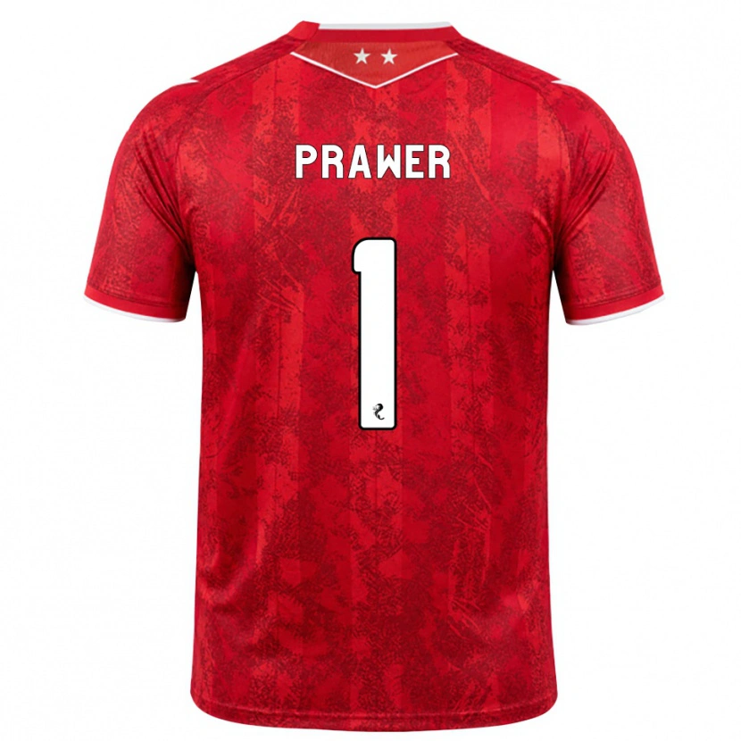 Danxen Homme Maillot Anna Prawer #1 Rouge Blanc Tenues Domicile 2026/27 T-Shirt