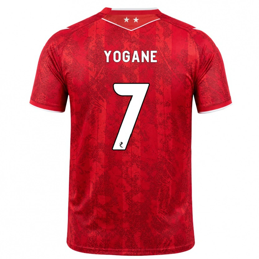 Danxen Homme Maillot Tony Yogane #7 Rouge Blanc Tenues Domicile 2026/27 T-Shirt