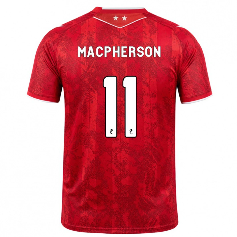 Danxen Homme Maillot Keira Macpherson #11 Rouge Blanc Tenues Domicile 2026/27 T-Shirt