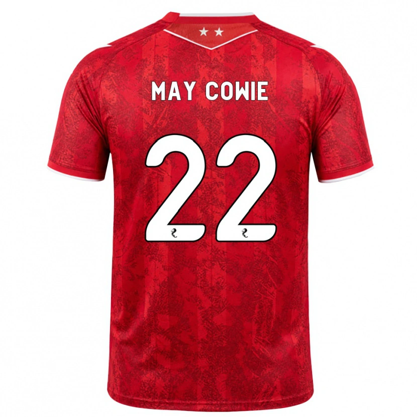 Danxen Homme Maillot Ellie May Cowie #22 Rouge Blanc Tenues Domicile 2026/27 T-Shirt