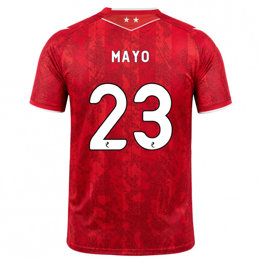 Danxen Homme Maillot Lewis Mayo #23 Rouge Blanc Tenues Domicile 2026/27 T-Shirt