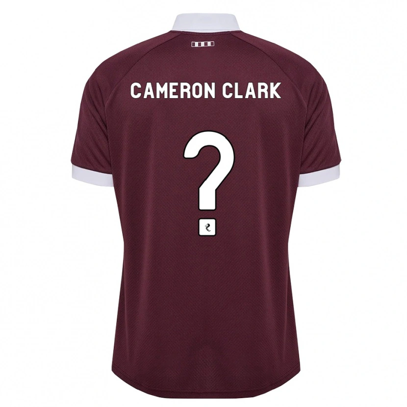 Danxen Homme Maillot Cameron Clark #0 Blanc Bordeaux Tenues Domicile 2026/27 T-Shirt