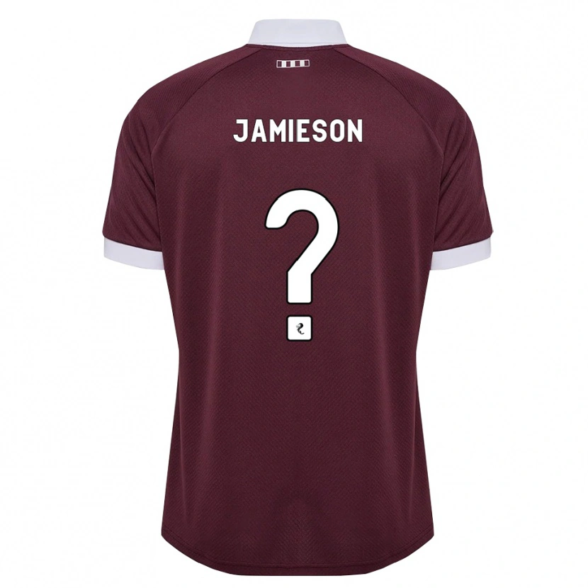 Danxen Homme Maillot Finlay Jamieson #0 Blanc Bordeaux Tenues Domicile 2026/27 T-Shirt