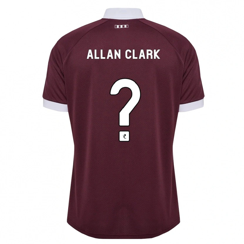 Danxen Homme Maillot Allan Clark #0 Blanc Bordeaux Tenues Domicile 2026/27 T-Shirt