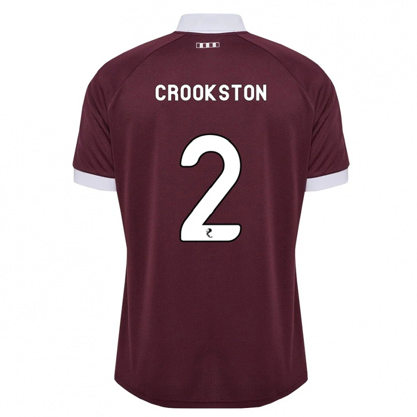 Danxen Homme Maillot Gregor Crookston #2 Blanc Bordeaux Tenues Domicile 2026/27 T-Shirt