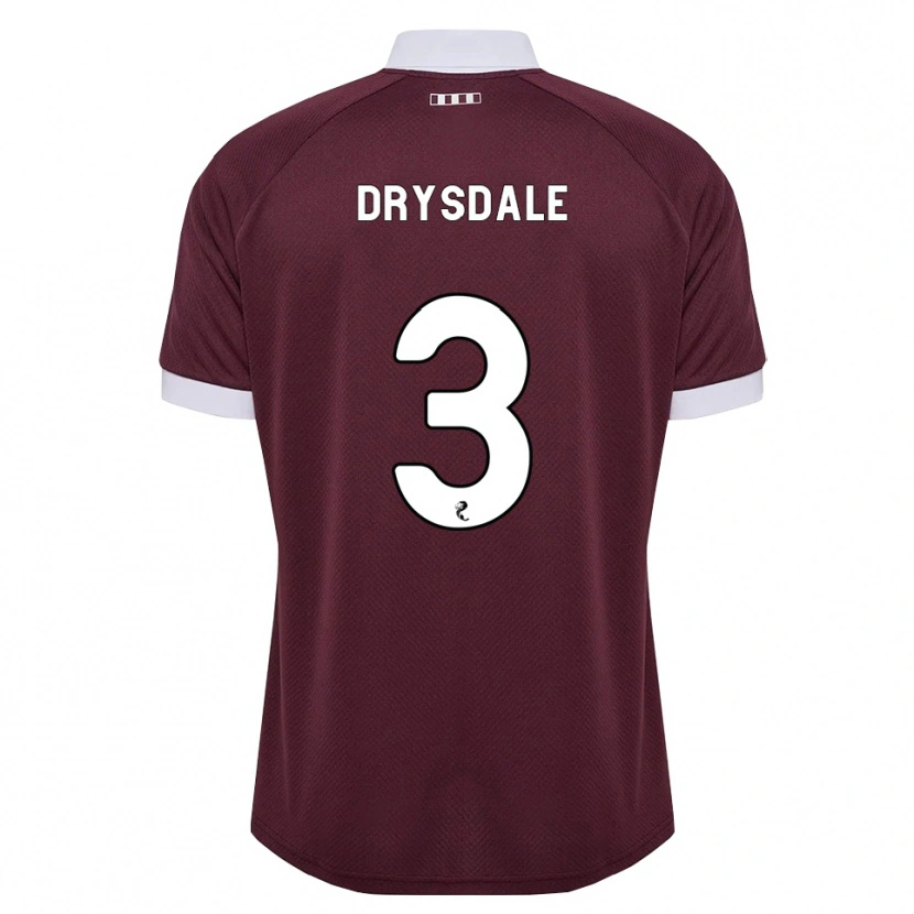 Danxen Homme Maillot Ethan Drysdale #3 Blanc Bordeaux Tenues Domicile 2026/27 T-Shirt