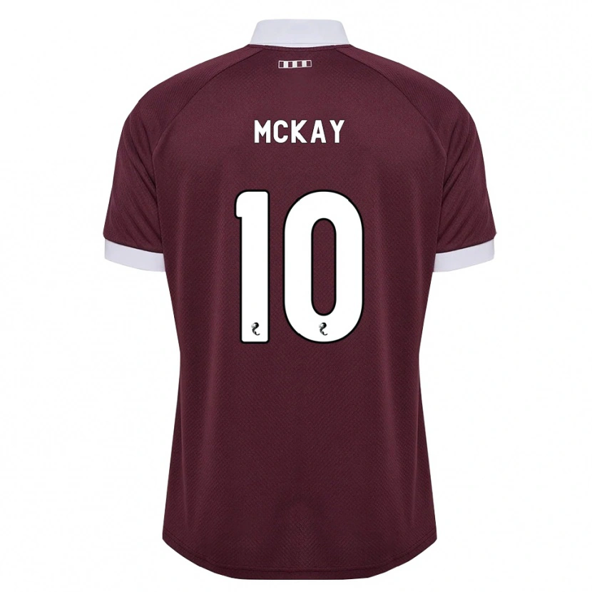 Danxen Homme Maillot Barrie Mckay #10 Blanc Bordeaux Tenues Domicile 2026/27 T-Shirt